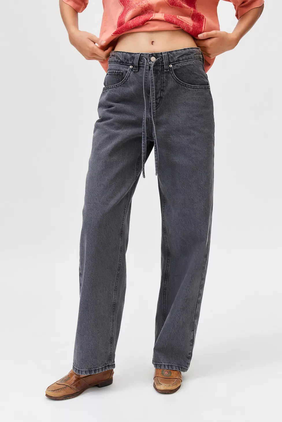 BDG Bella Drawstring Baggy Jean | Urban Outfitters (US and RoW)