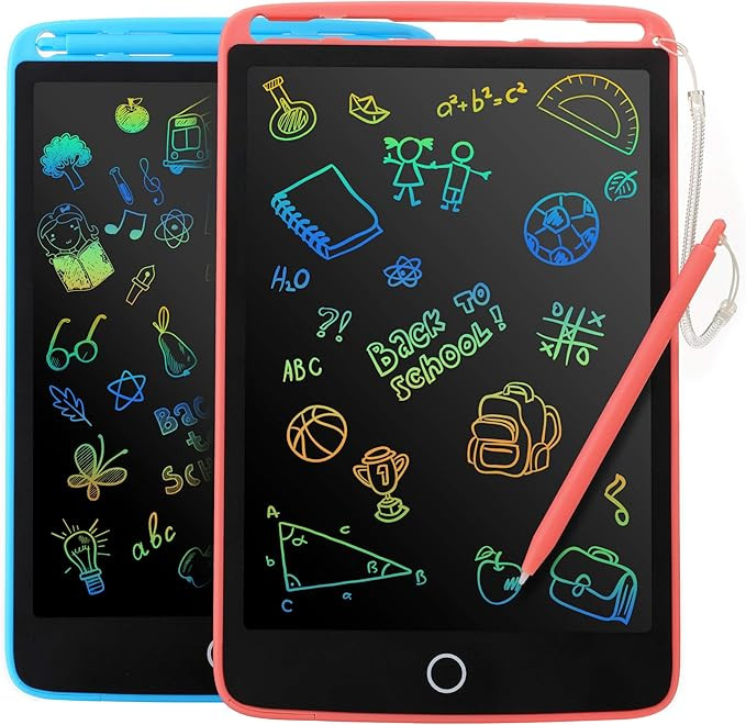 2 Pack LCD Writing Tablet for Kids - Colorful Screen Drawing Board 8.5inch Doodle Scribbler Pad L... | Amazon (US)