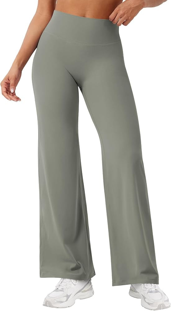 YEOREO Workout Leggings Womens No Front Seam Straight Leggings 29"/ 31.5"/ 33"/ 35" High Waist Bu... | Amazon (US)