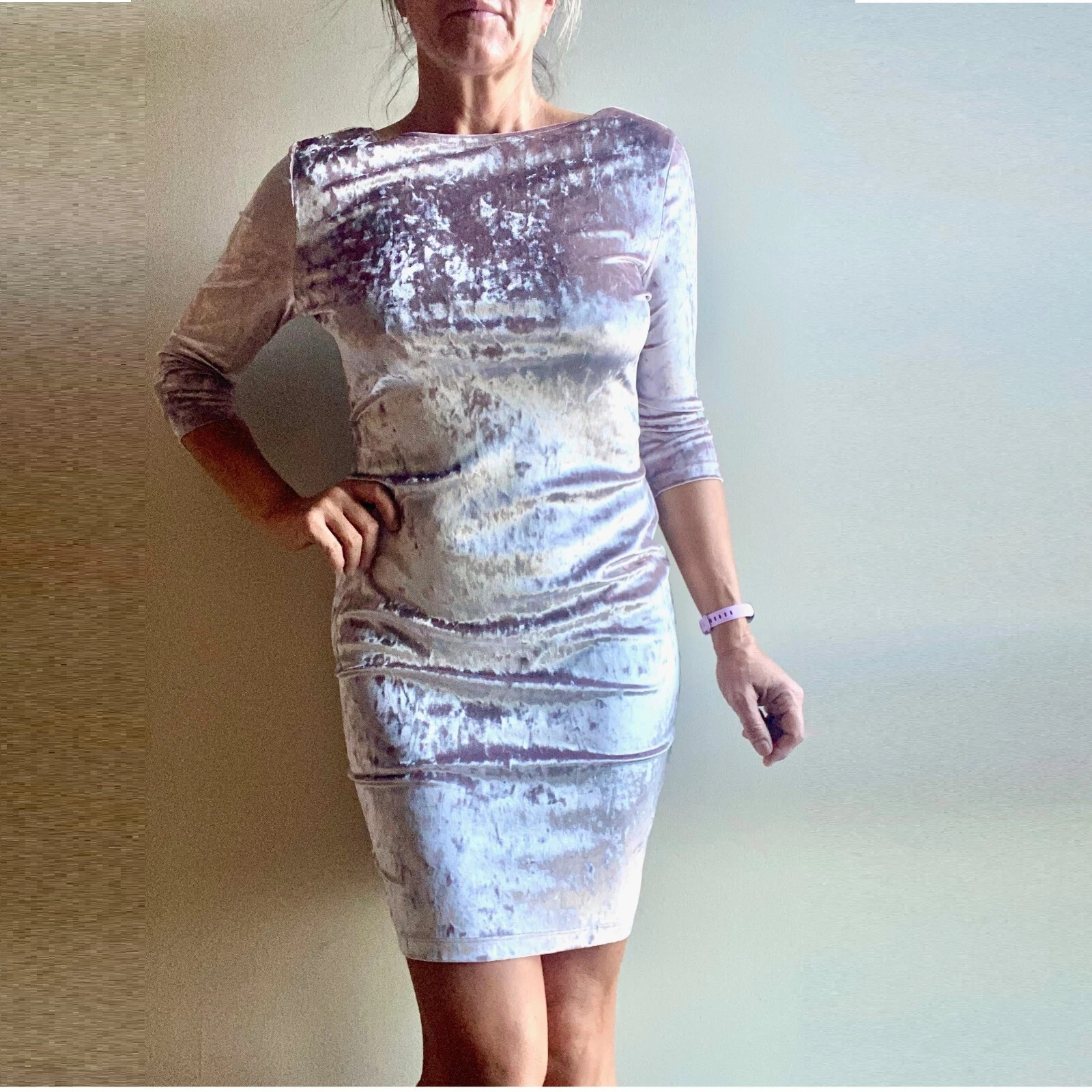 Crushed Velvet Scoop Back Mini Dress, L  | eBay | eBay UK