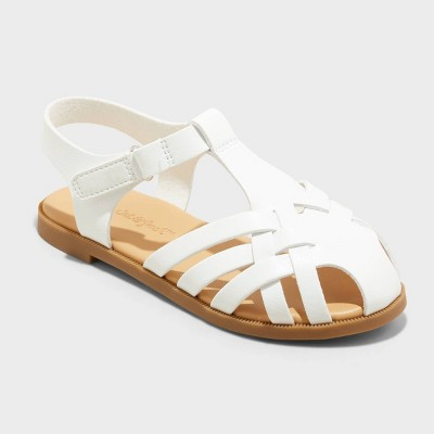 Toddler Ella Fisherman Sandals - Cat & Jack™  White 10T | Target
