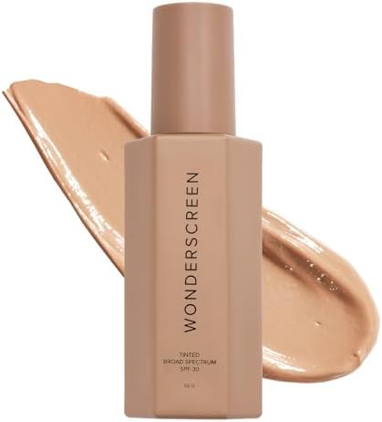 DIME Beauty Tinted Glow Wonderscreen SPF 30, Mineral Sunscreen for Face with 19% Zinc Oxide, Tint... | Amazon (US)