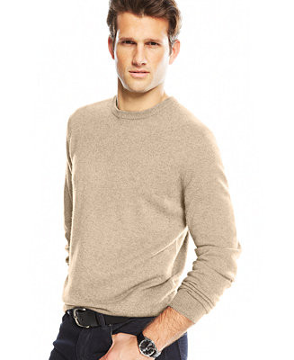 Men's Crewneck 100% Cashmere Sweater, Macy's Exclusive | Macy's