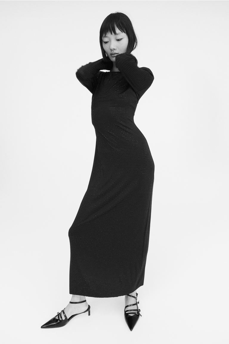Rhinestone-embellished bodycon dress | H&M (UK, MY, IN, SG, PH, TW, HK)
