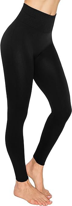 ALWAYS Women's Seamless Fleece Lined Leggings - High Waist Premium Soft Winter Warm Pants | Amazon (US)