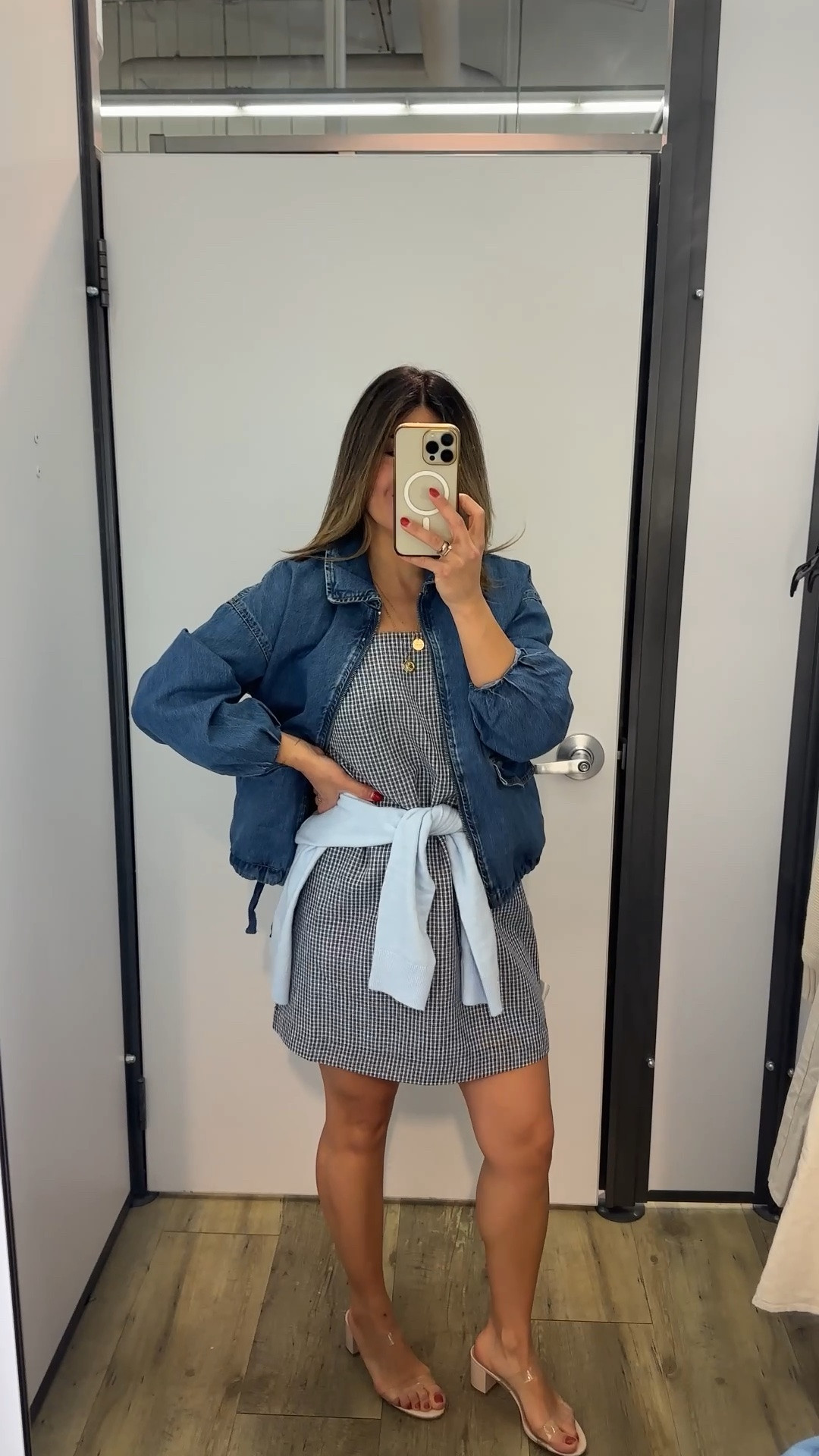 This dress is so cute and only $14! If you are looking for a denim jacket this is the one you need, it’s so good and comes in khaki! 
Dress size XS
Jacket size small

#LTKootd #LTKSaleAlert