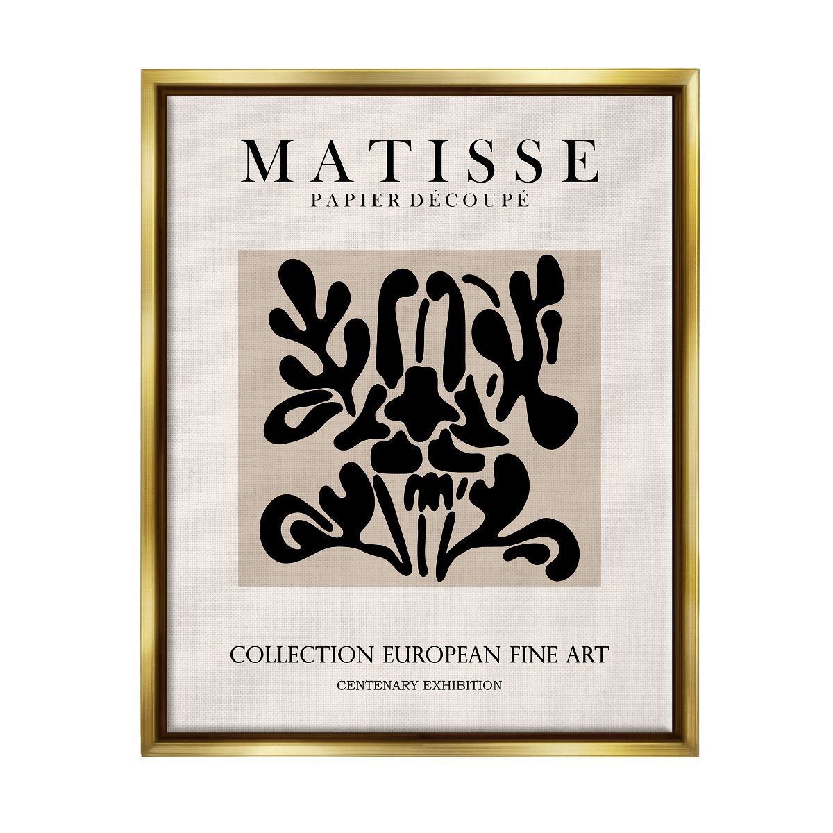 Stupell Industries Abstract Contemporary Black Floral Design Matisse Typography | Target