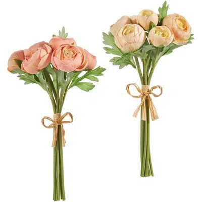 11" Real Touch Ranunculus Bundle (2 Colors) | Wayfair North America