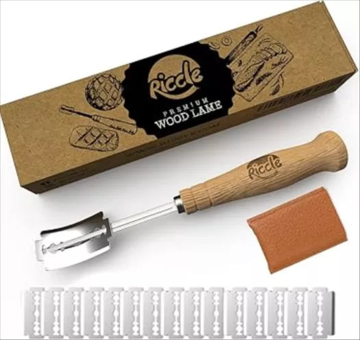 Riccle Bread Lame Slashing Tool, Dough Scoring Knife with 15 Razor Blades and Storage Cover