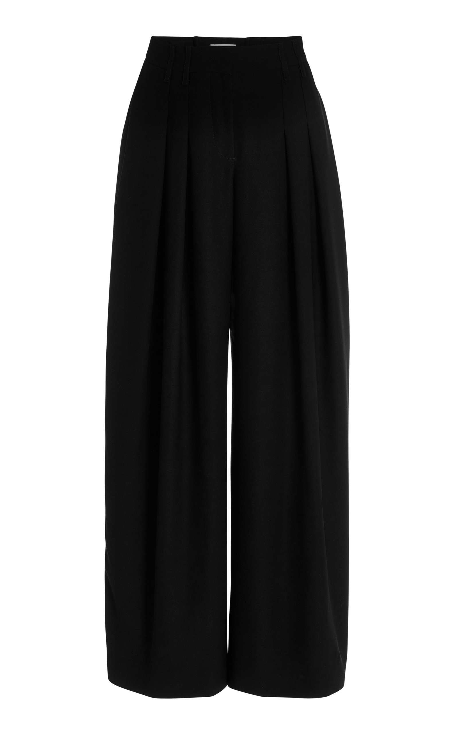 Pleated Crepe Wide-Leg Trousers | Moda Operandi (Global)