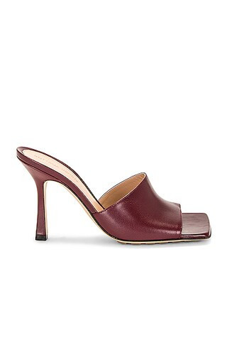 Bottega Veneta Stretch Mule Sandal in Burgundy | FWRD 