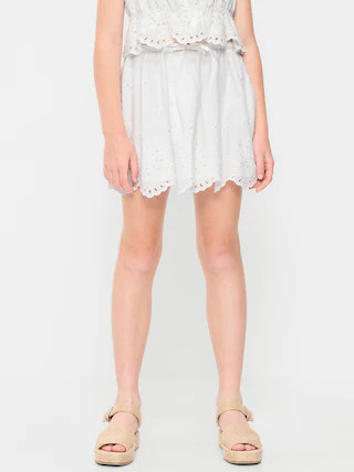 Eyelet Trim Skirt for Girls | Old Navy (US)