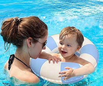 Children Swimming Ring, Inflatable Pool Floats Swim Tube Raft Toy with Fruits Mermaid Decorations... | Amazon (US)