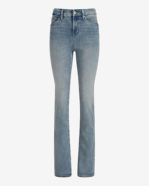 Mid Rise Light Wash FlexX Skyscraper Jeans | Express