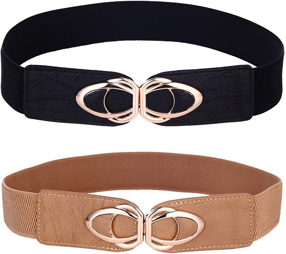 Beltox Womens Belts Elastic Stretch Cinch Plus Fashion Dress Belts for ladies | Amazon (US)