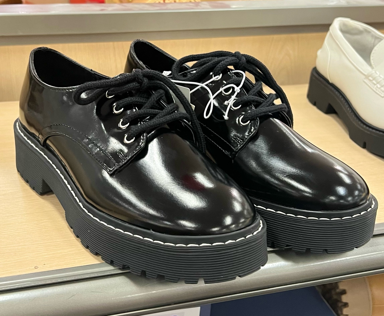 Women's Faith Platform Oxfords by A New Day in the color black. Available at Target 🎯 

#LTKsalealert #LTKshoecrush #LTKworkwear