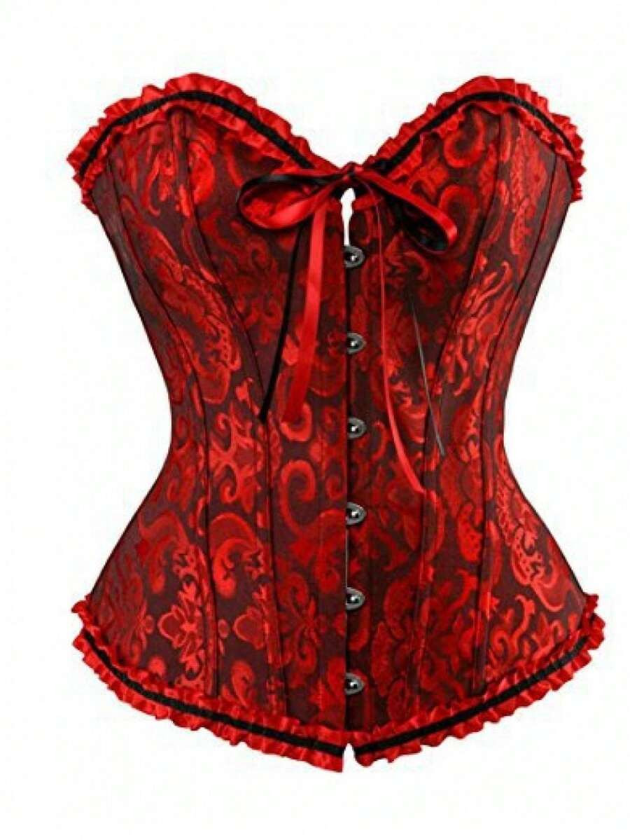 Women's Corset, Lace Floral Waist Shaping Bustier Top For Wedding Dating Costume Party Photograph... | SHEIN