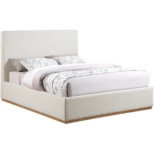 Piero Boucle Fabric Bed | Wayfair North America