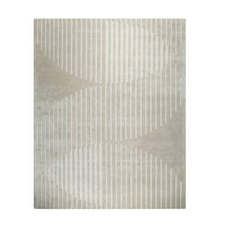 Beige Hand-Tufted Wool Contemporary Modern Rug 6 ft. x 9 ft., Area Rug | The Home Depot