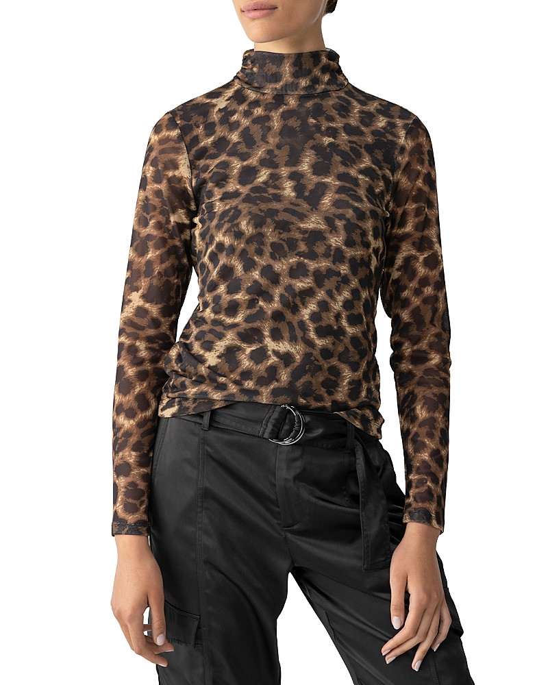 Sanctuary Animal Print Mesh Top | Bloomingdale's (US)