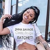 Im a savage tshirt savage classy bougie ratchet shirt | Amazon (US)