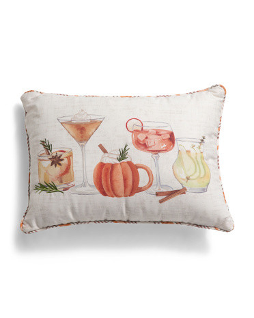 14x20 Harvest Cocktails Pillow | TJ Maxx