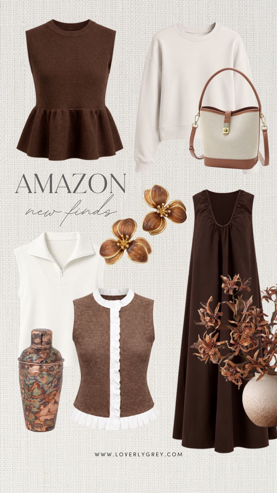 These Amazon fashion finds for fall are exactly the kind of pieces I want to wear on repeat. I love the chocolate brown tops, cream layers, textured accessories and easy dresses for creating neutral fall outfits that feel simple but still styled.

#LTKootd #LTKSeasonal