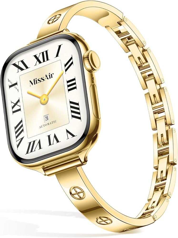 Missair Slim Bands Compatible with Apple Watch 38mm 40mm 41mm 42mm 44mm 45mm 46mm 49mm for Women,... | Amazon (US)