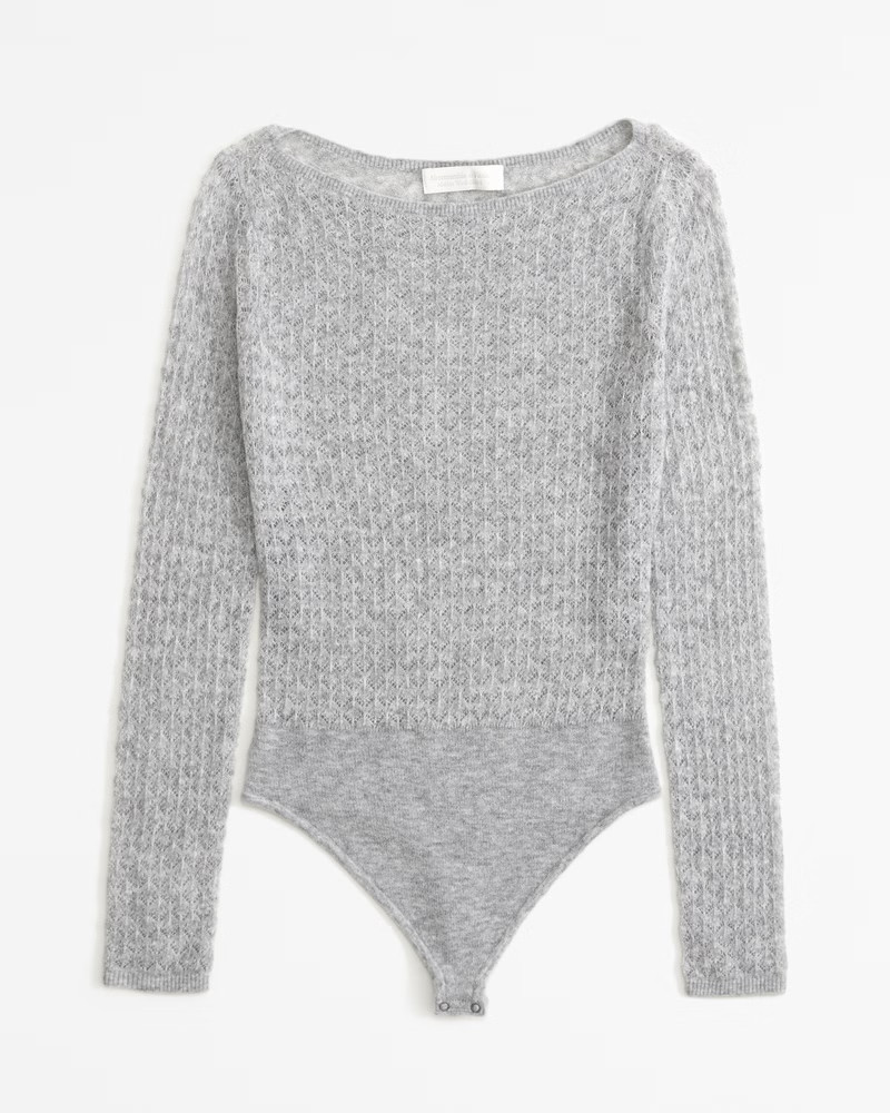 Merino Wool-Blend Slash Bodysuit | Abercrombie & Fitch (US)