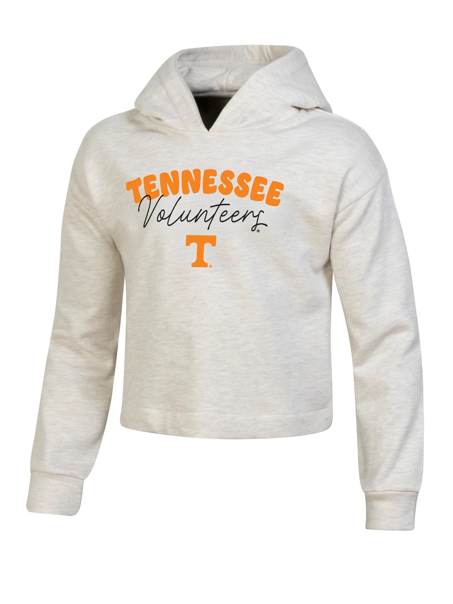 NCAA TENNESSEE VOLS Girls Grey Color Cotton Fleece HDY Puff Print Cropped | Walmart (US)