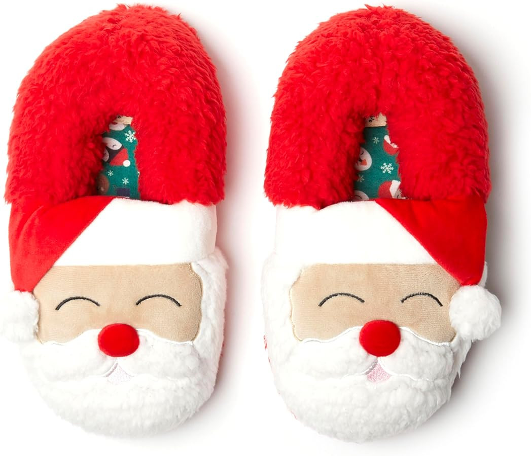 Dearfoams Unisex-Adult Matching Family Holiday Christmas Reindeer & Turkey Scuff Slipper | Amazon (US)
