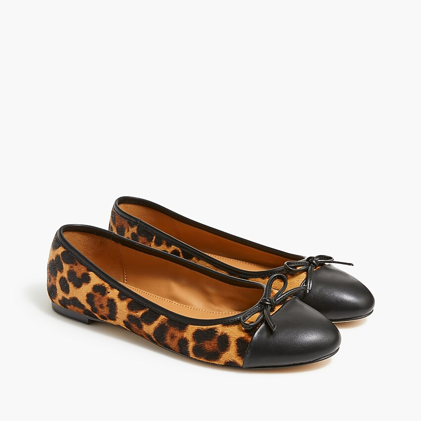 Calfhair captoe ballet flats | J.Crew Factory