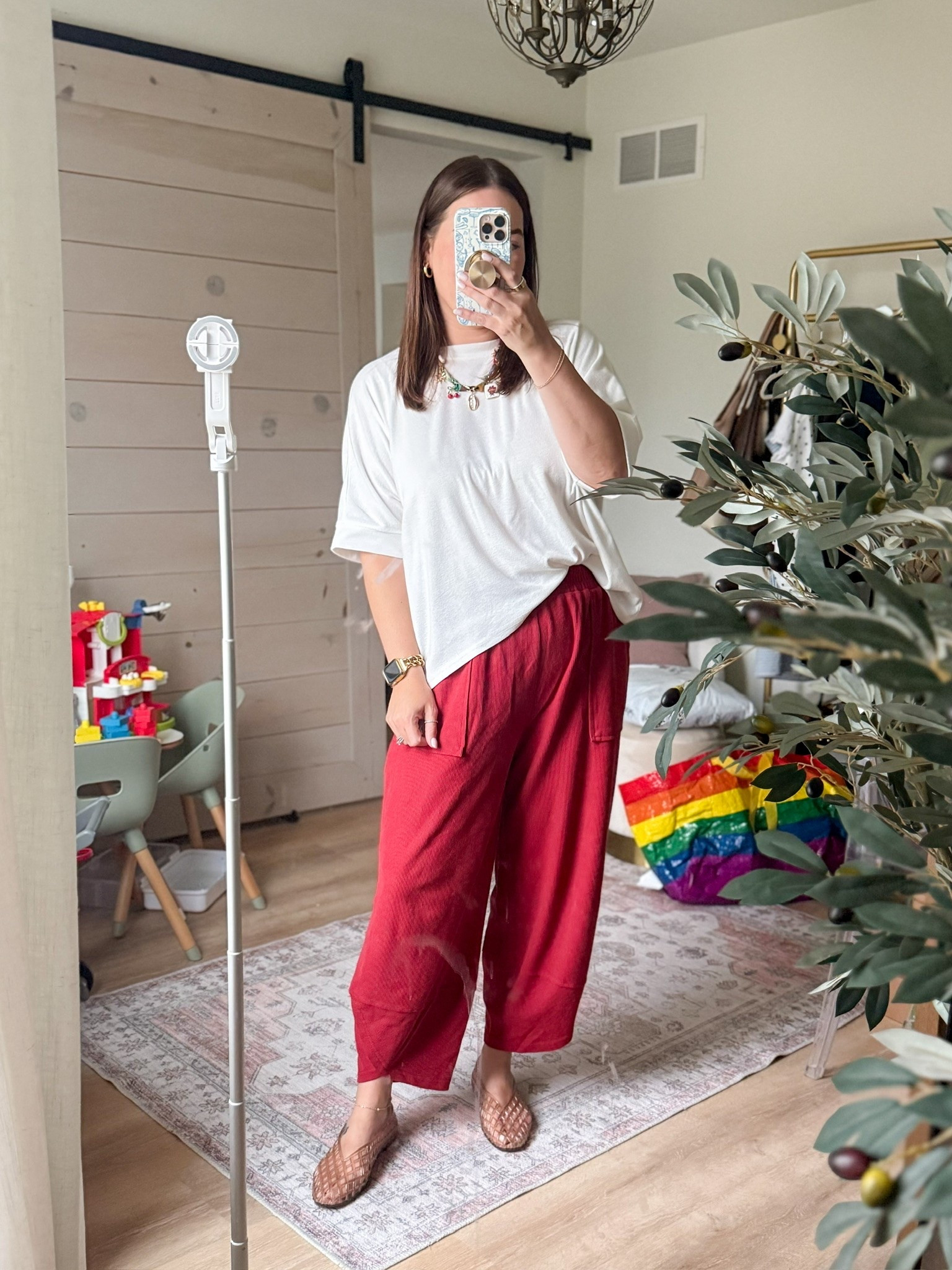 The kind of outfit you'll reach for on repeat. 🤍 An oversized white tee paired with my favorite soft, tummy-approved pants that I own in so many colors because they're just that good. Finished it off with a fun charm necklace to make a comfy outfit feel a little more put together. Everything is from Amazon!

#LTK #LTKStyle #AmazonFashion #AmazonFinds #Loungewear #ComfyStyle #CasualOutfit #EverydayStyle #OversizedTee #MatchingBasics #SoftPants #MomStyle #CozyOutfit #NeutralStyle #AffordableFashion #WeekendWear

#LTKmomlife #LTKootd #LTKMidsize