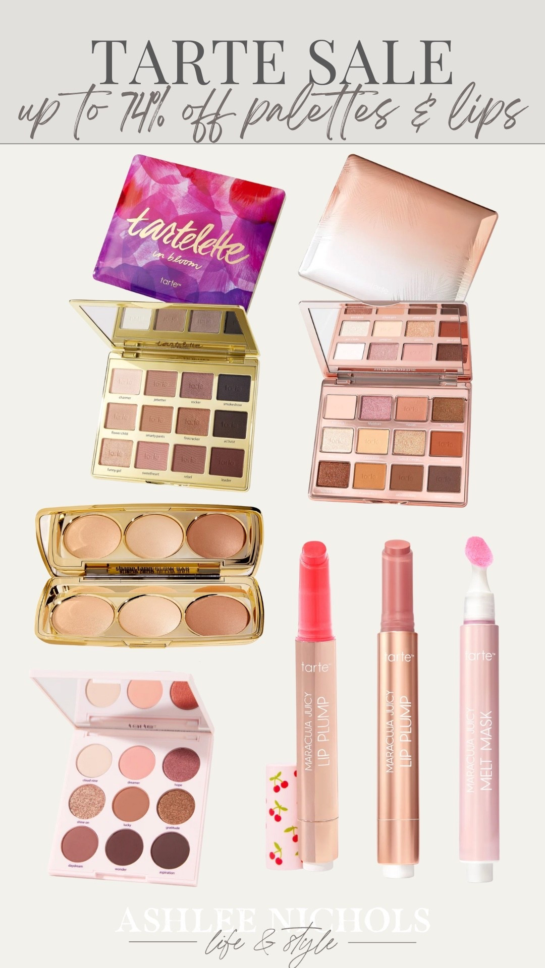 Up to 74% off palettes & lips at Tarte!

Beauty sale, eyeshadow palette, lip gloss

#LTKBeauty #LTKSaleAlert #LTKFindsUnder50