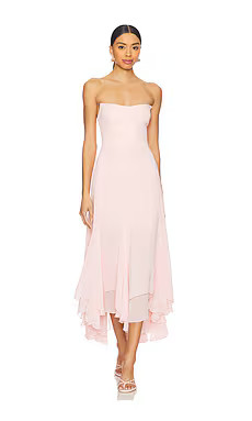 Amanda Uprichard Monterey Dress in Mochi from Revolve.com | Revolve Clothing (Global)