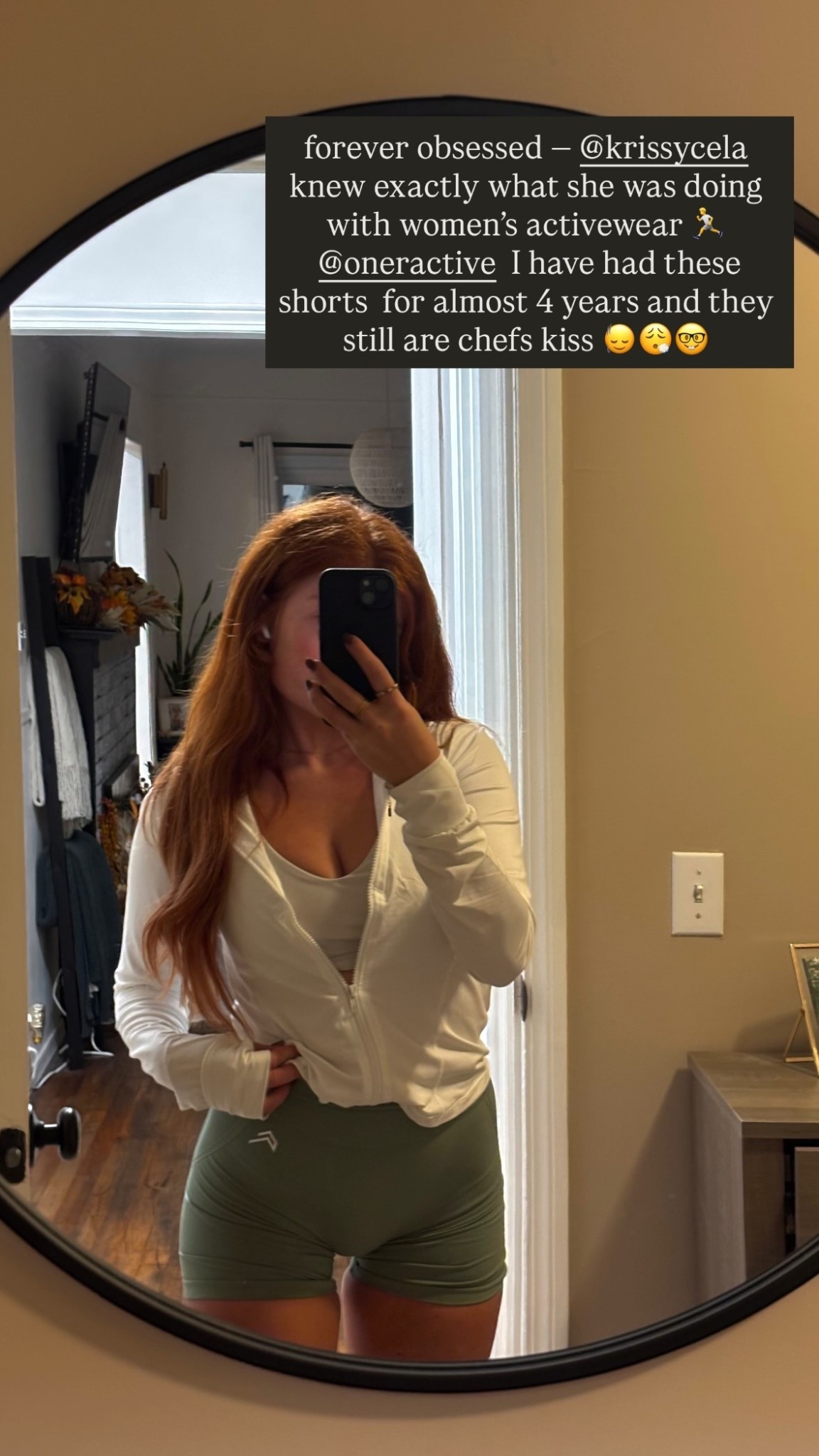 forever obsessed — @krissycela knew exactly what she was doing with women’s activewear 🏃 
 @oneractive  I have had these shorts  for almost 4 years and they still are chefs kiss 🙂‍↕️😮‍💨🤓