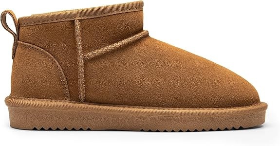 DREAM PAIRS Ankle Winter Mini Boots for Women Genuine Suede Faux Fur Lining Water Resistant Warm ... | Amazon (US)