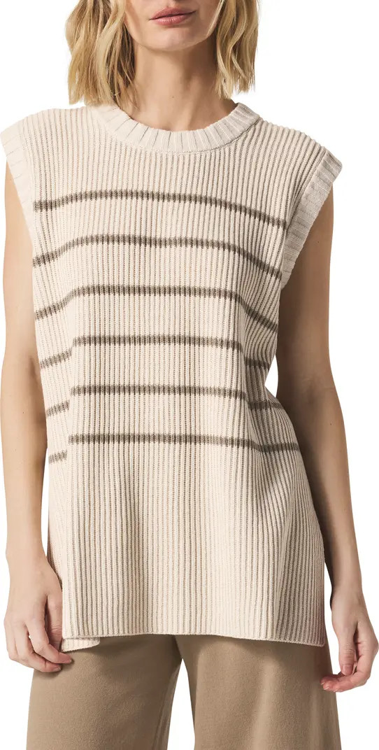x @Cellajaneblog Stripe Tunic Sweater Vest | Nordstrom