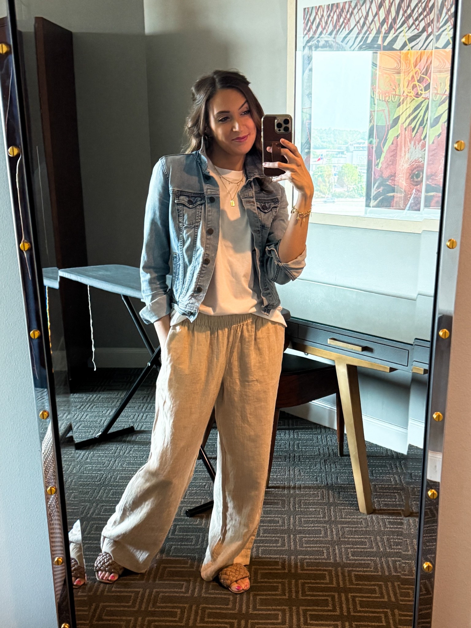 linen pants and denim jacket from old navy. Pants in tall length, perfect for those with long legs!

#LTKTall #LTKootd #LTKmomlife