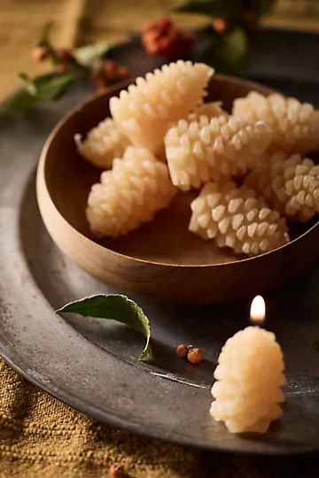 Pine Cone Tea Lights, Set of 9 | Anthropologie (US)