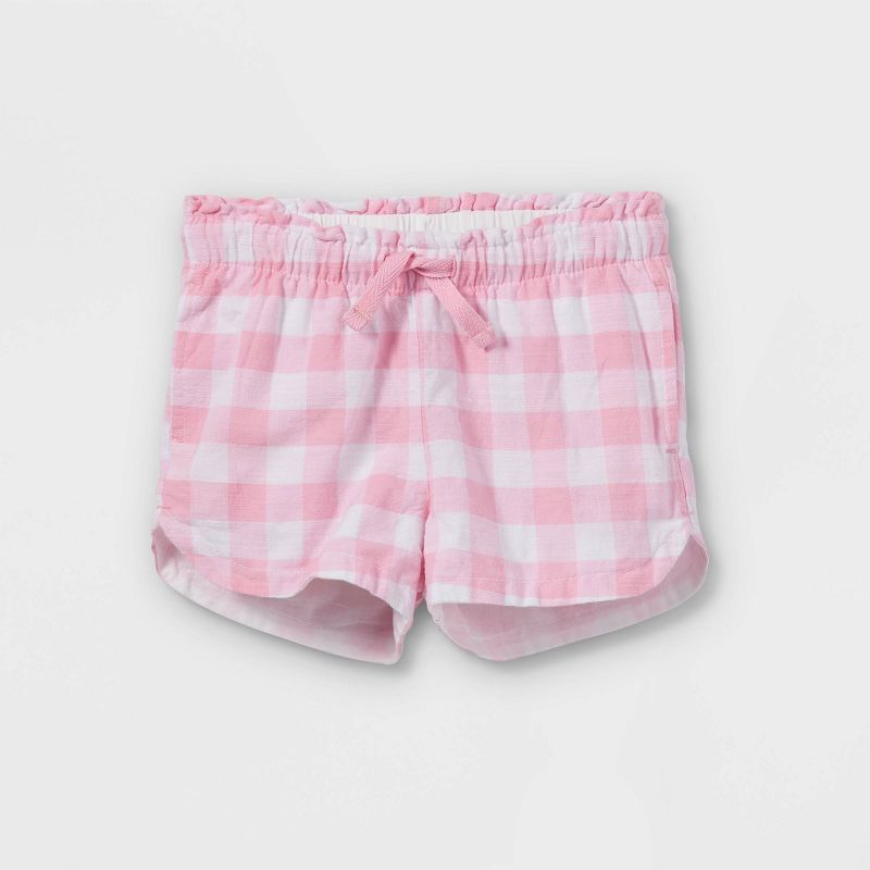 Toddler Girls' Gingham Woven Pull-On Shorts - Cat & Jack™ | Target