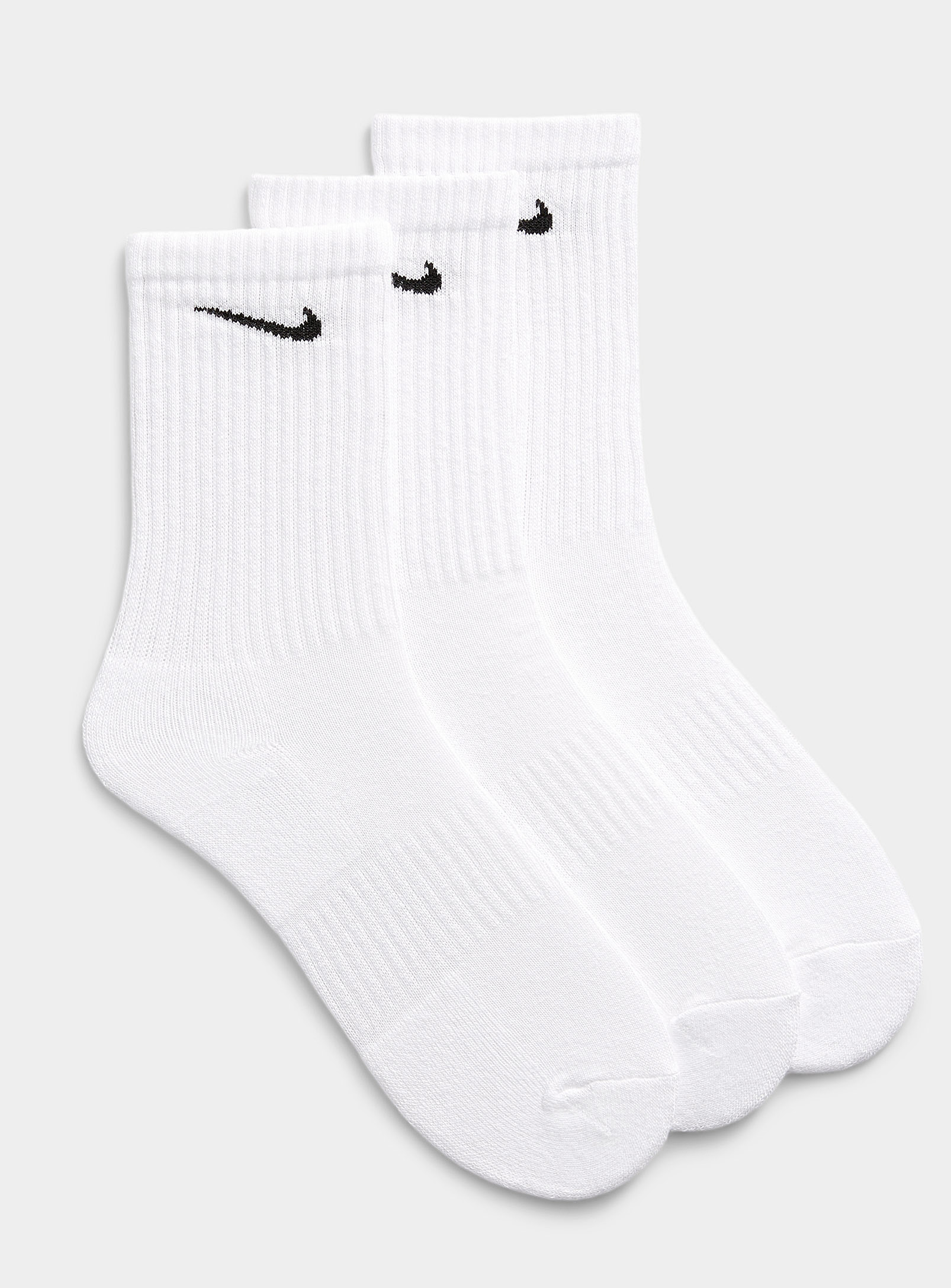 Nike - Everyday solid socks 3-pack (Men, White, LARGE) | Simons