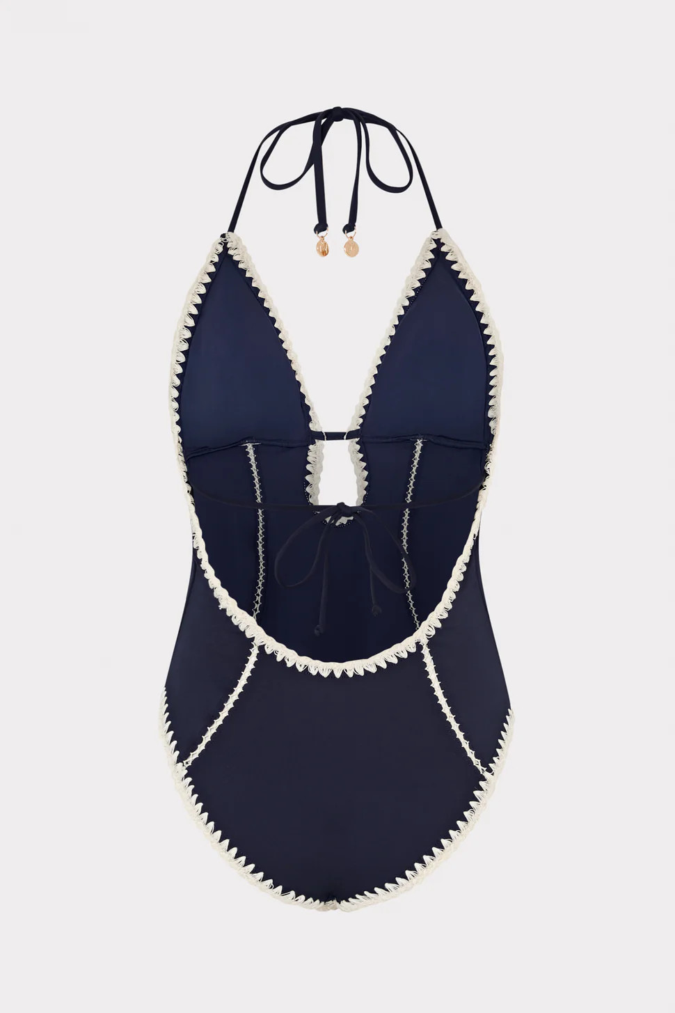 Cutout Crochet Trim One-Piece | MILLY