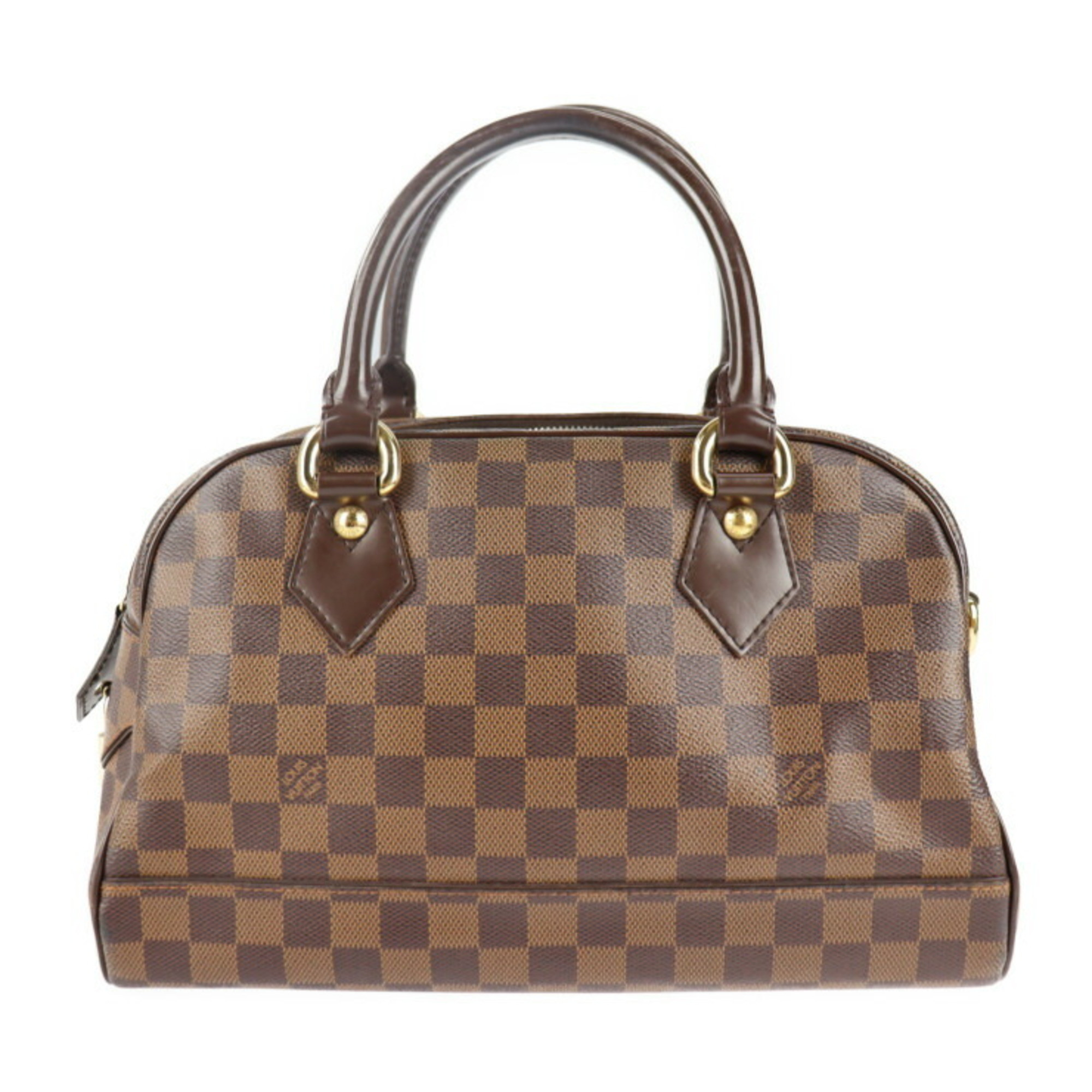 Pre-Owned LOUIS VUITTON Louis Vuitton Duomo Handbag N60008 Damier Canvas Leather Ebene Mini Bosto... | Walmart (US)