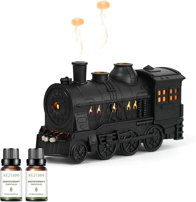 Retro Steam Train Essential Oil Diffuser Set with 2 Oils 300ml | Amazon (US)