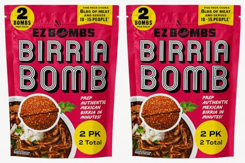 EZ Bombs Birria Bomb Seasoning - Pack of 4, Mexican Spice Mix | Amazon (US)