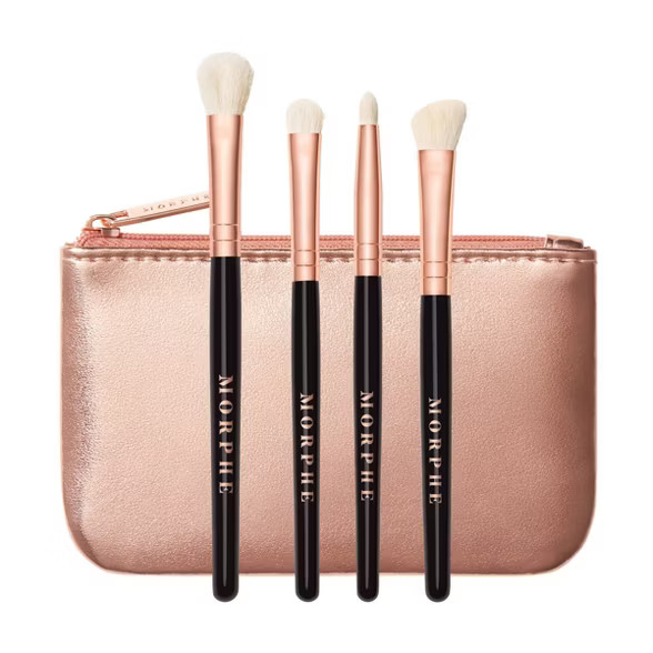 Morphe Rosé Play Mini Eye Brush Collection + Bag - 5pc - Ulta Beauty | Target