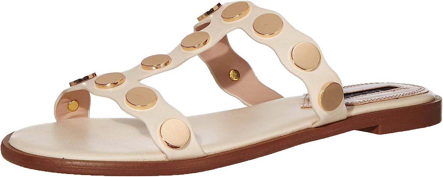 Women's Flat Sandal with Hardware Slide | Amazon (US)