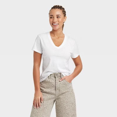 Women's Short Sleeve V-Neck T-Shirt - Universal Thread™ | Target