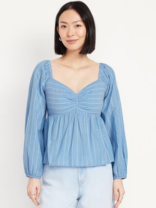 Striped Peplum Top | Old Navy (US)